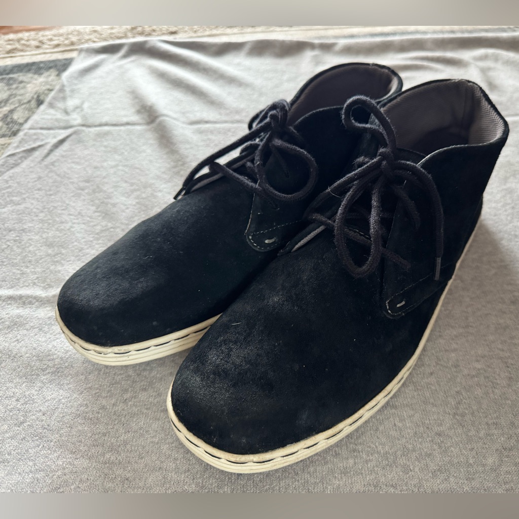 Sebago Men’s Black Suede Chukka Boots Size 12m Casual Lace Up